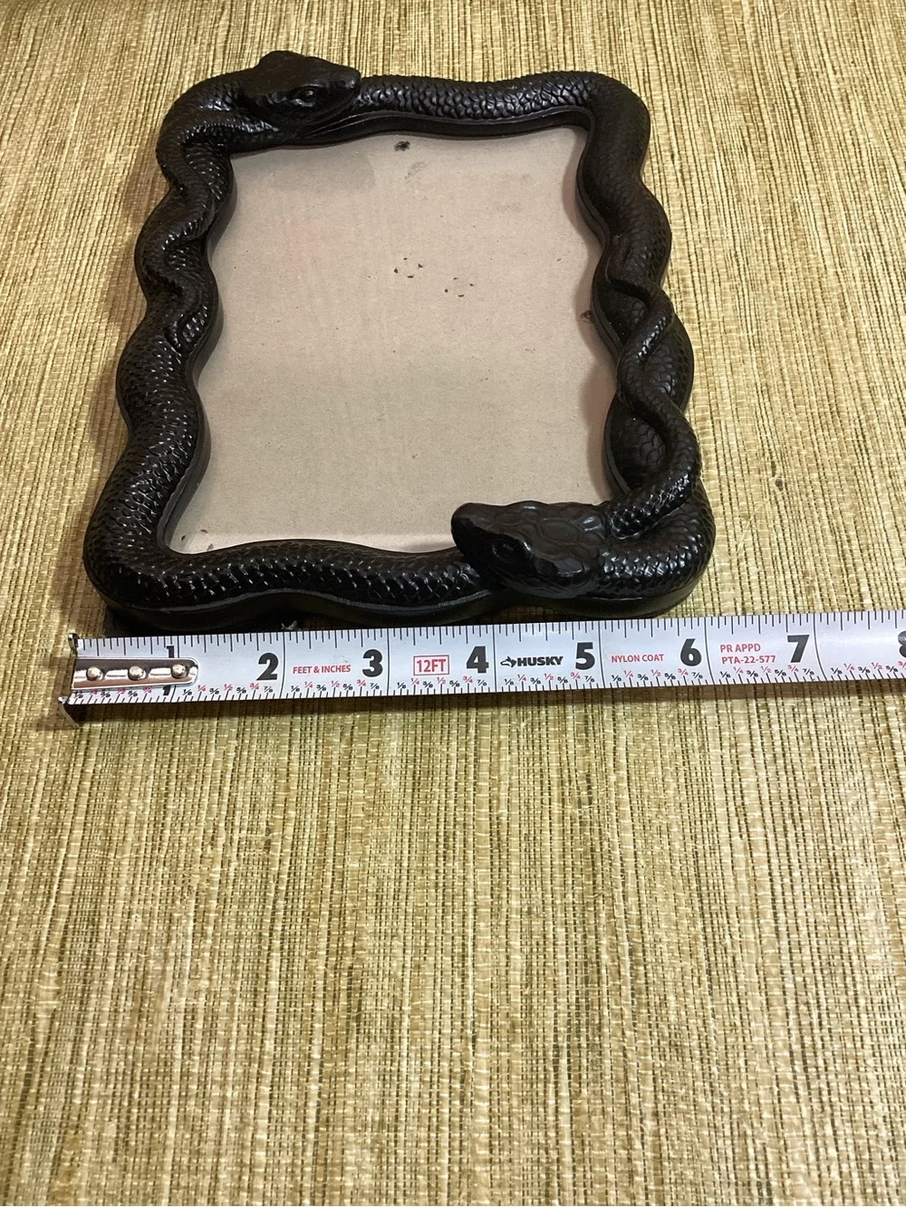 Black Resin Snake Frame Decorative Photo Frame - Brand Unspecified holds 5x7